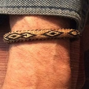 Horsehair wrist cuff, unisex